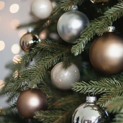 44 Mix & Match Kerstballen 'Cosy Mix' In Koffer