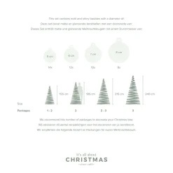 44 Mix & Match Kerstballen 'Cosy Mix' In Koffer