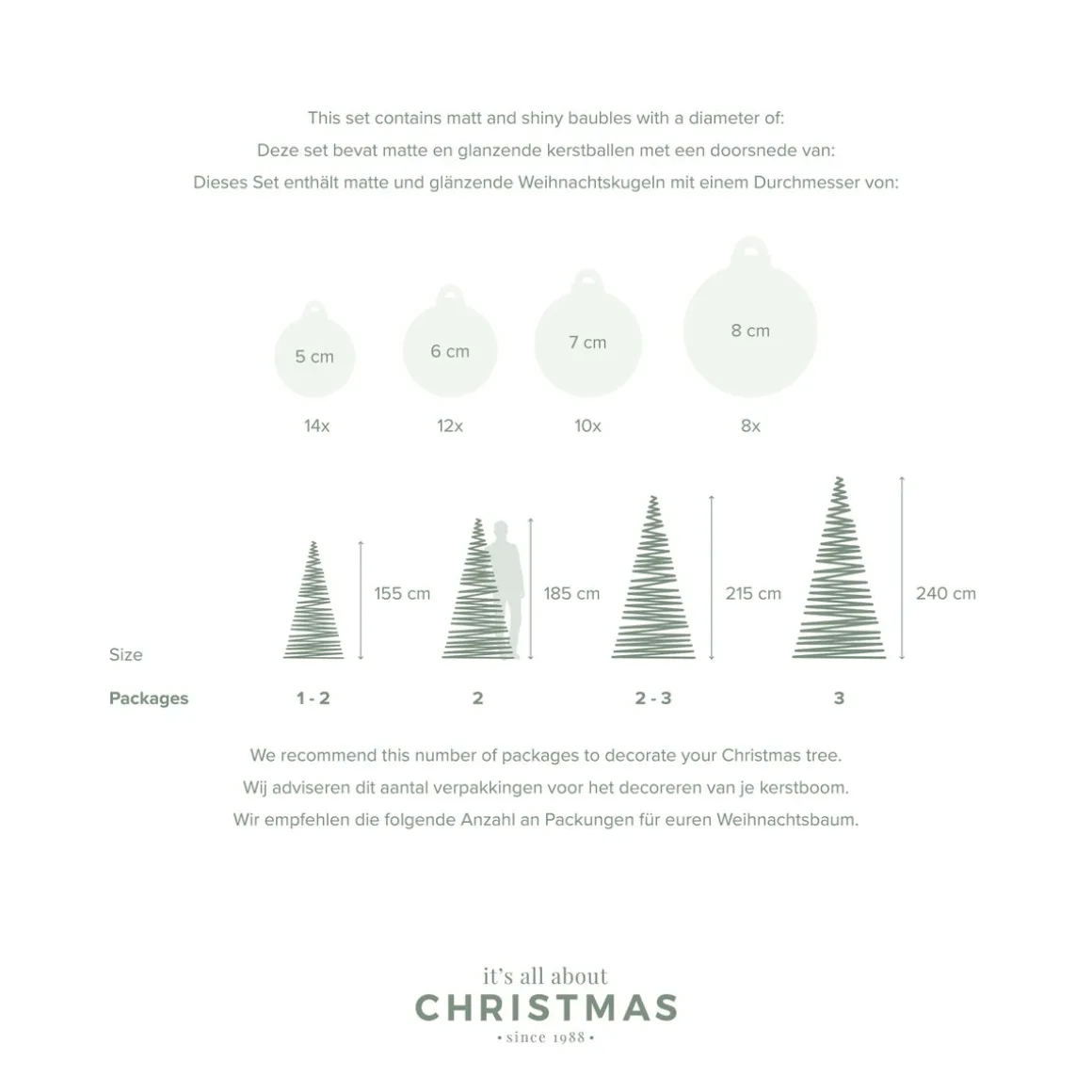 44 Mix & Match Kerstballen 'Cosy Mix' In Koffer