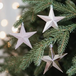 12 Roze Kerststerren In Handige Box