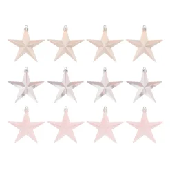 12 Roze Kerststerren In Handige Box