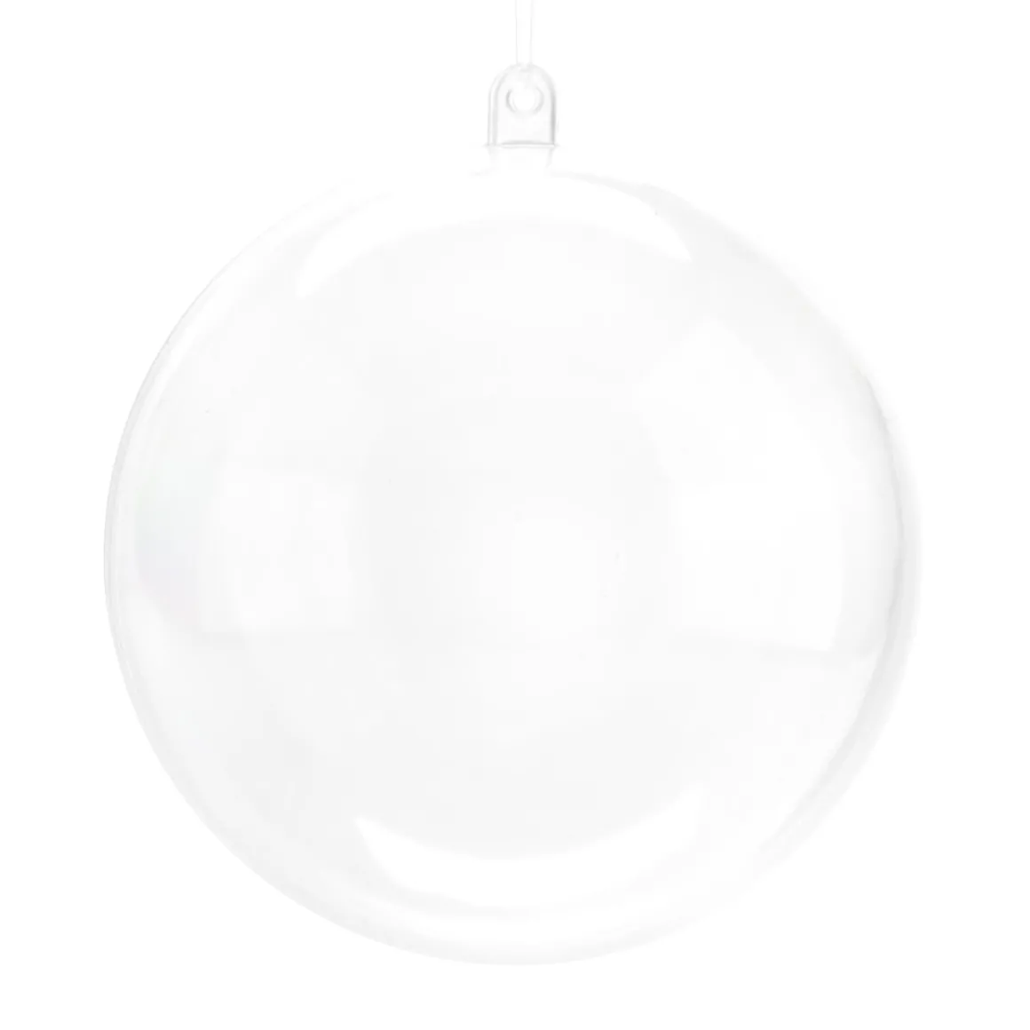 2 Vulbare Kerstballen 9 Cm Transparant