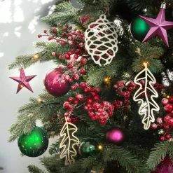 Bessentak Kunststof | Met Frost | 43 Cm