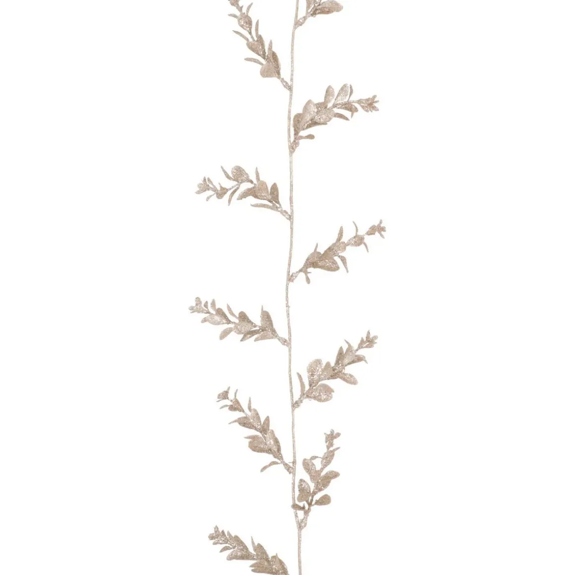 Blaadjes Slinger Met Glitter | Taupe | 270 Cm