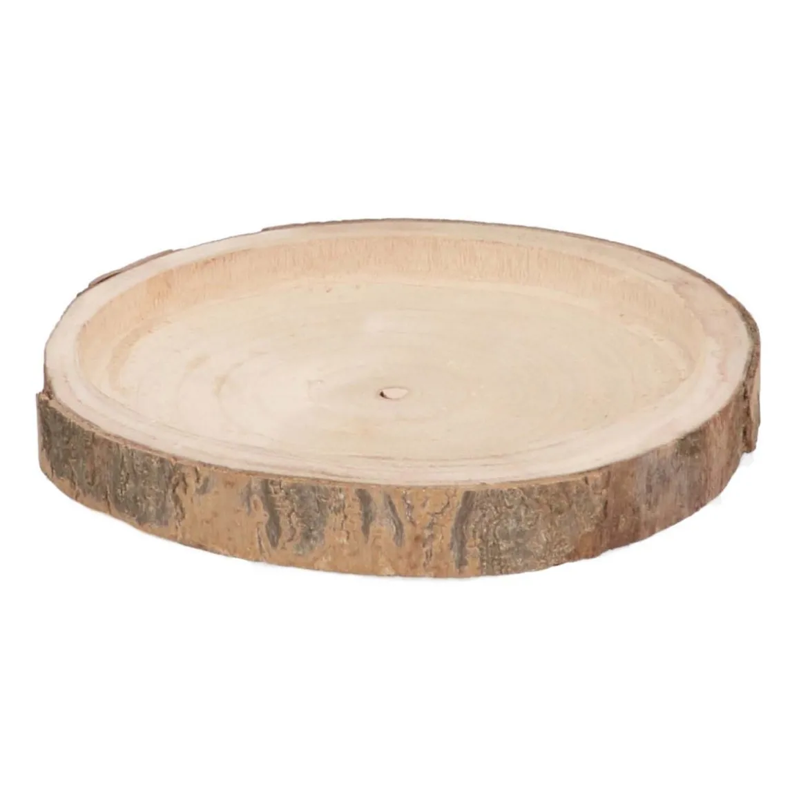 Boomschijf Dienblad | Hout | 28-30 Cm