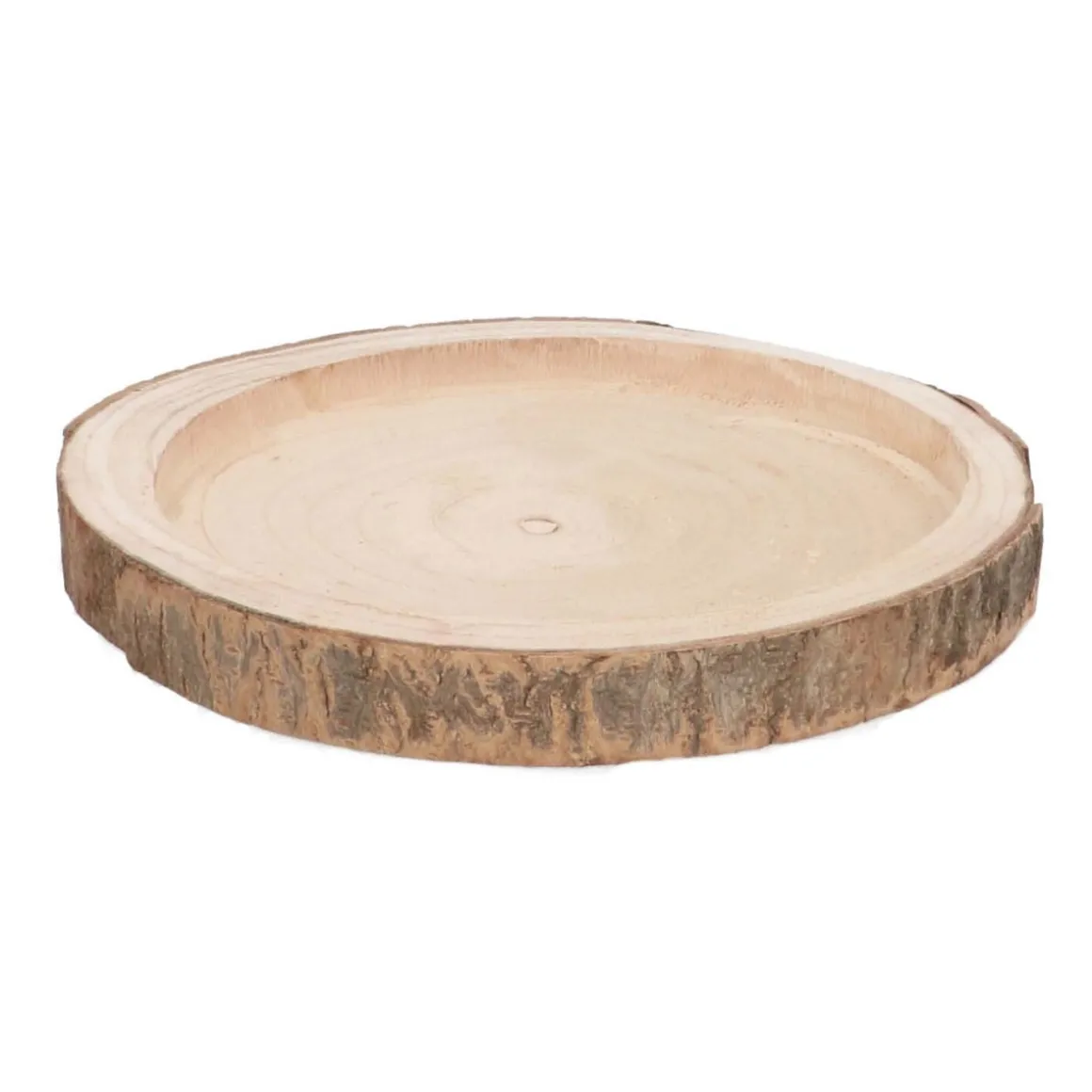 Boomschijf Dienblad | Hout | 28-30 Cm