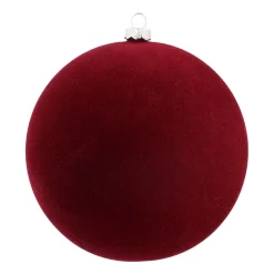 Bordeauxrode Fluwelen Kerstbal Onbreekbaar