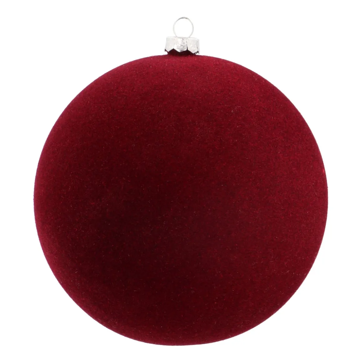 Bordeauxrode Fluwelen Kerstbal Onbreekbaar