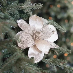 Champagne Magnolia Met Glitters En Organza