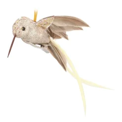 Champagne Vogel Op Elegante Clip