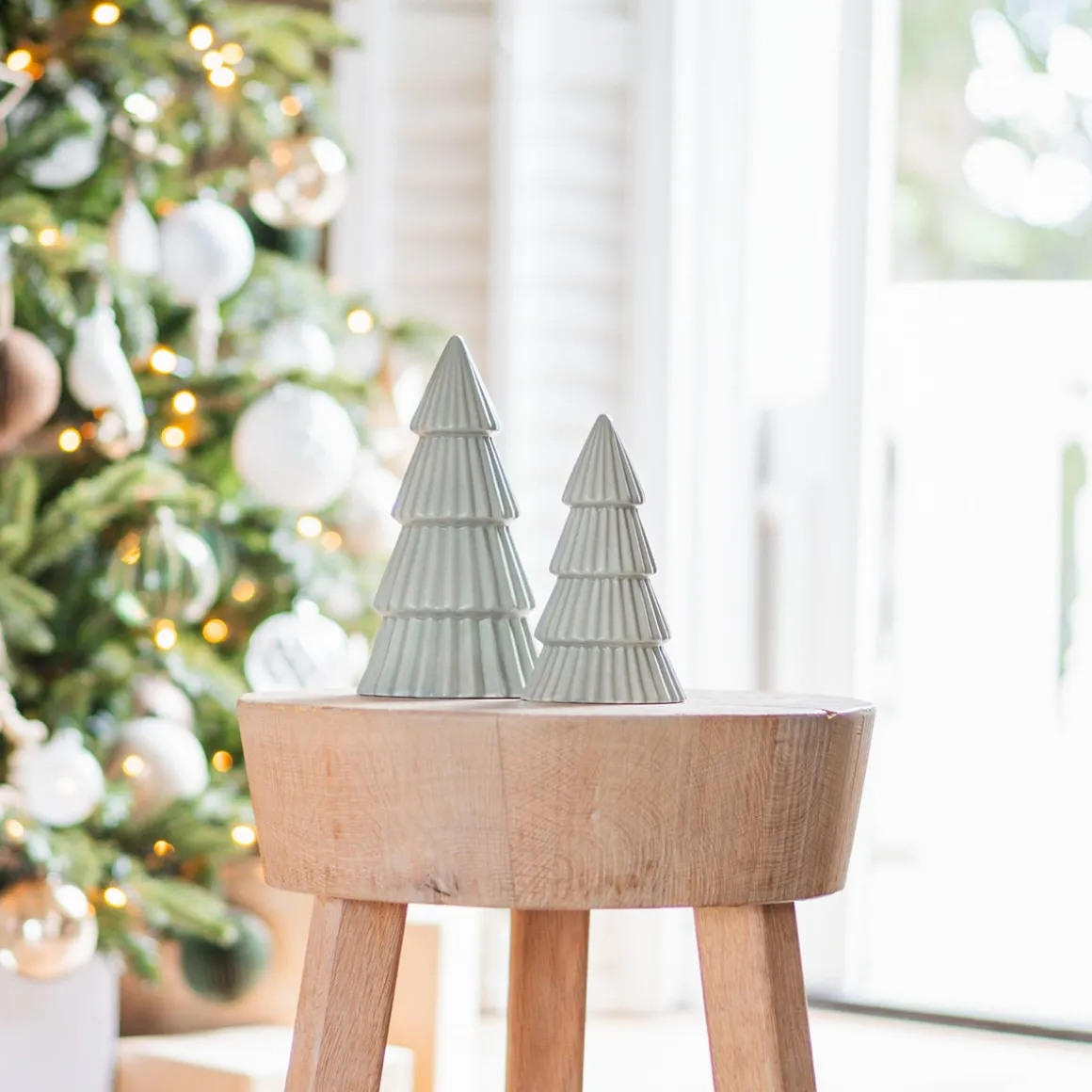 Cottage Green Porseleinen Kerstboom