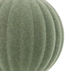 Cotton Green Fluwelen Kerstbal Met Reliëf