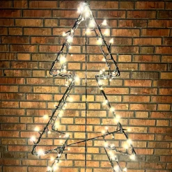 3D Kerstboom Met LED | 75 Cm | Timer | Buiten