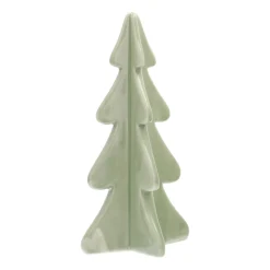 3D Porseleinen Kerstboom | Mintgroen | 21 Cm
