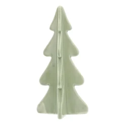 3D Porseleinen Kerstboom | Mintgroen | 21 Cm