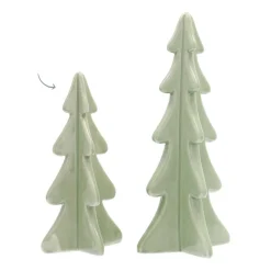 3D Porseleinen Kerstboom | Mintgroen | 21 Cm