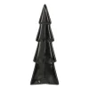 3D Porseleinen Kerstboom | Zwart | 22 Cm