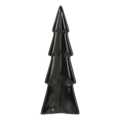 3D Porseleinen Kerstboom | Zwart | 22 Cm
