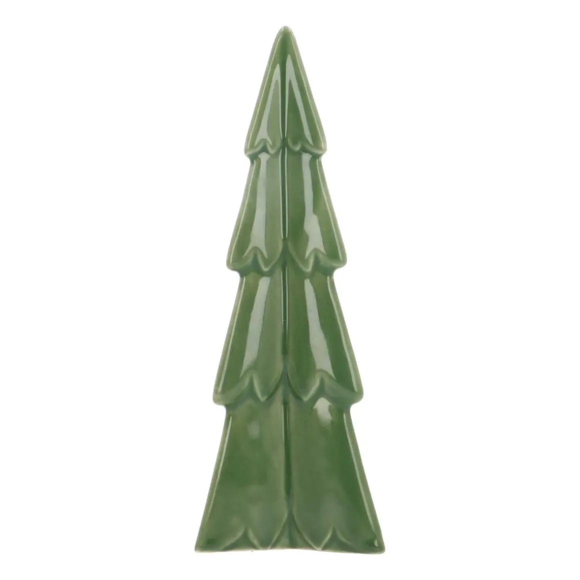 3D Porseleinen Kerstboom | Groen | 22 Cm