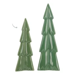 3D Porseleinen Kerstboom | Groen | 22 Cm