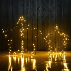 3D Staande Ster Met LED | 60 Cm | Timer | Buiten