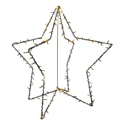3D Staande Ster Met LED | 60 Cm | Timer | Buiten