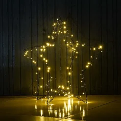 3D Staande Ster Met LED | 80 Cm | Timer | Buiten