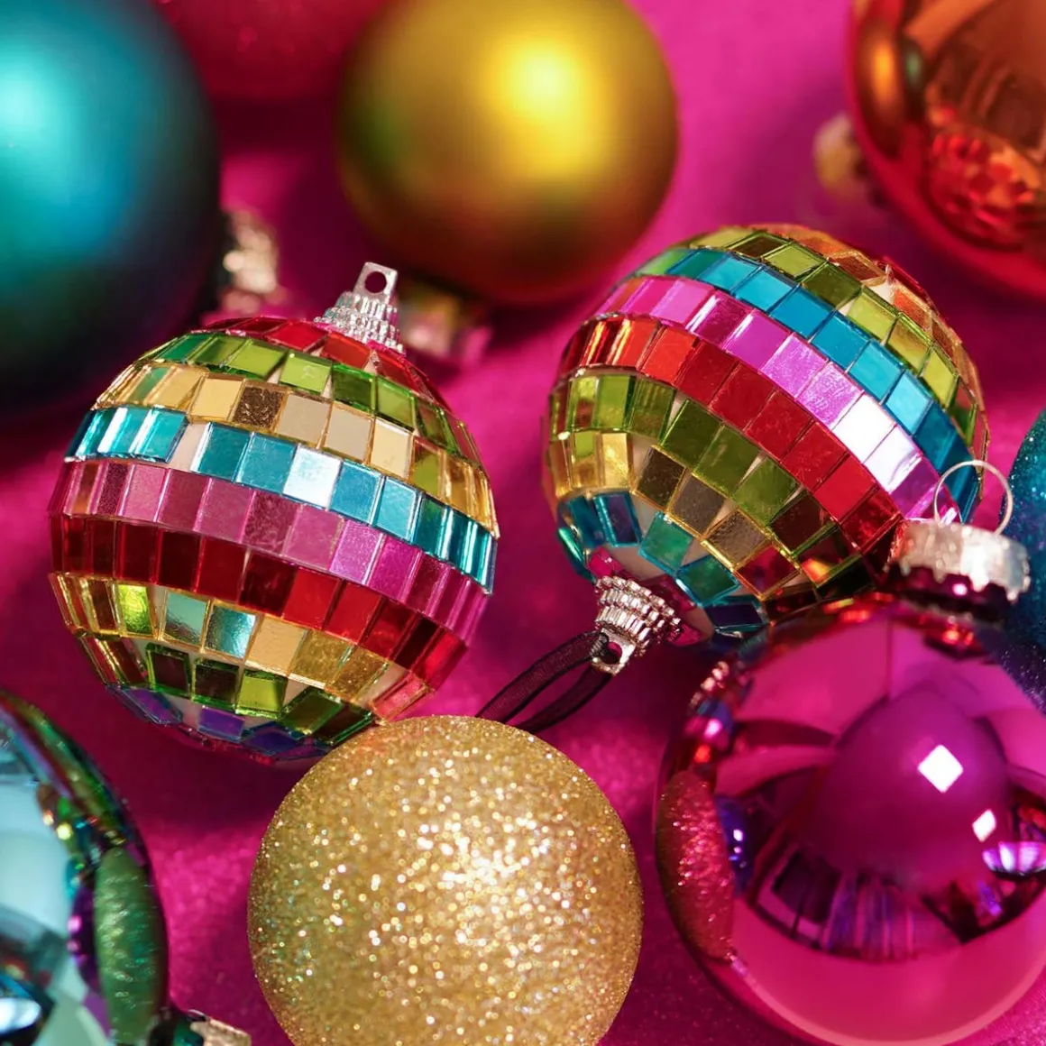 Disco Kerstbal | Multikleuren | 6 Cm