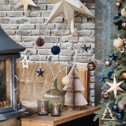 Donkerblauwe Fluwelen Kerstbal Onbreekbaar