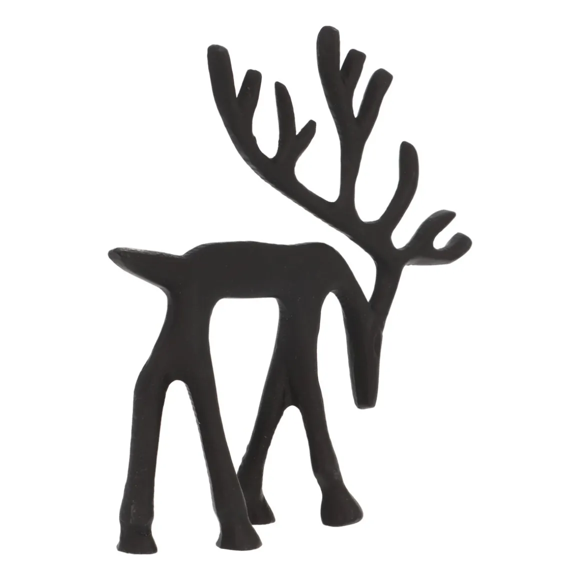 Elegant Zwart Rendier Met Kop Omlaag