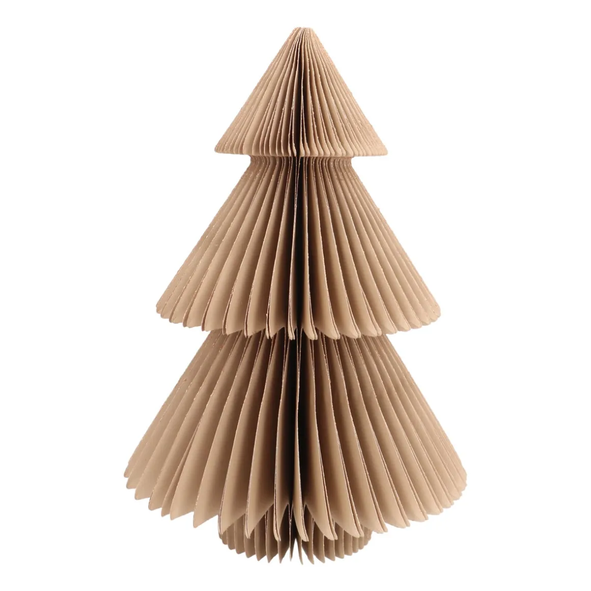 Elegante Taupe Papieren Glitterkerstboom