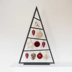 Fluwelen Kerstbal Bordeauxrood 8cm Kunststof