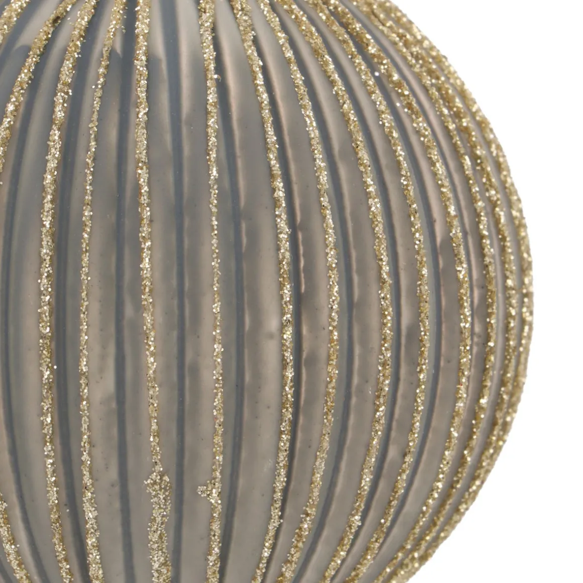 Frisse Cottage Green Kerstbal Met Gouden Glitters