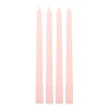 Gedraaide Kaarsen 4 St | Roze | 25 Cm