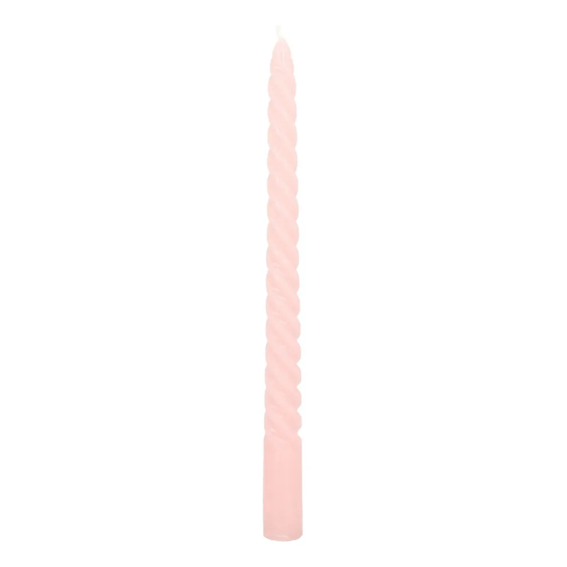 Gedraaide Kaarsen 4 St | Roze | 25 Cm