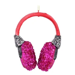 Gekleurde Koptelefoon Kersthanger Voor Een Muzikale Kerst