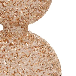 Glazen Glitterpiek In Cognac Kleur