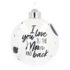 Glazen Kerstbal | 'Love You To The Moon And Back' | 8 Cm