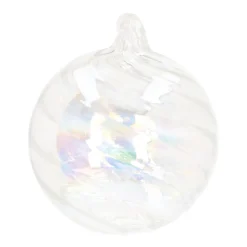 Glazen Kerstbal | Swirl Met Zeepbeleffect | 10 Cm