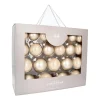 Glazen Kerstballen 44 St | Champagne | 5-8 Cm | In Koffer