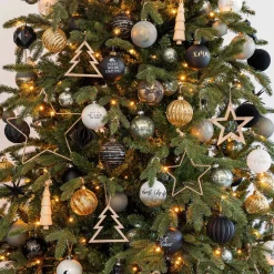 Glazen Kerstballen 44 St | Cottagegreen | 5-8 Cm | In Koffer