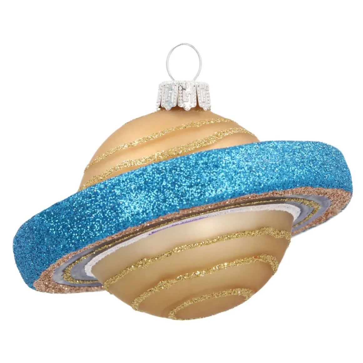 Glazen Kersthanger Planeet | Handgeschilderd | Rood | 9 Cm