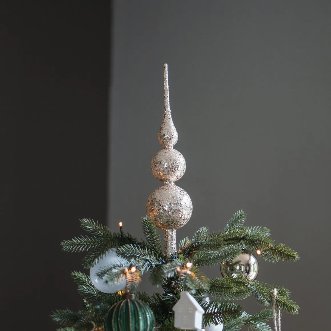 Glazen Lichtgouden Glitterpiek