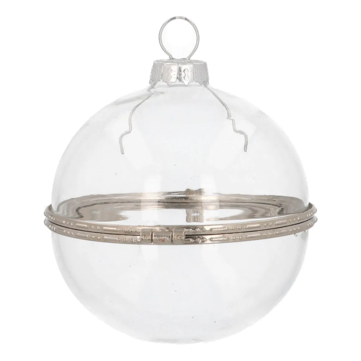 Glazen Transparante Zelf Vulbare Kerstbal 8cm