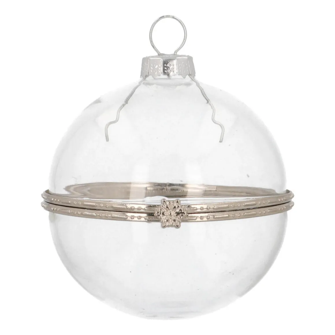 Glazen Transparante Zelf Vulbare Kerstbal 8cm