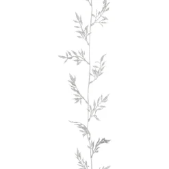 Glitter Slinger Met Blaadjes 260cm Zilver