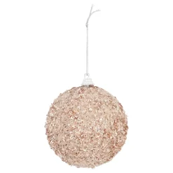 Glitterbal Champagne 8cm