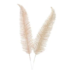 Glitterblad | Taupe | Kunststof | 43 Cm