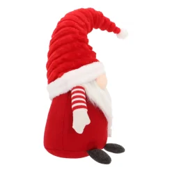 Gnoom In Rode Kerstoutfit Met Buigbare LED Muts