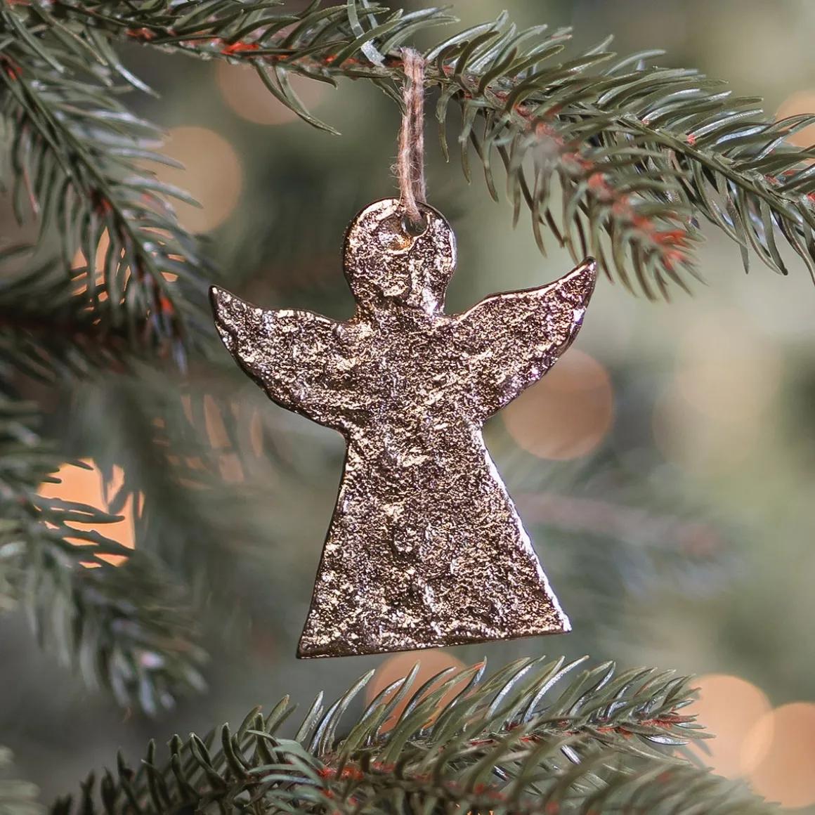 Gouden Aluminium Engel Kersthanger
